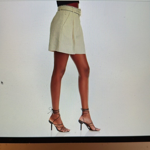 Women’s STAUD size 0 linen shorts with belt - Picture 5 of 5